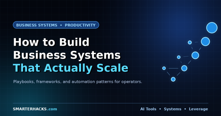 How to Build Business Systems That Actually Scale