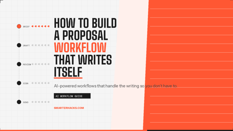 How to Build a Proposal Workflow That Writes Itself